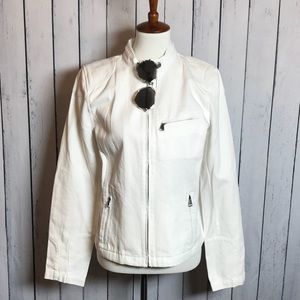 NWT White Denim Moro Jacket Lauren RL